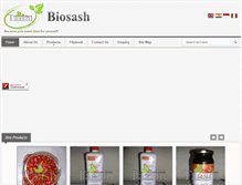 Tablet Screenshot of biosash.com
